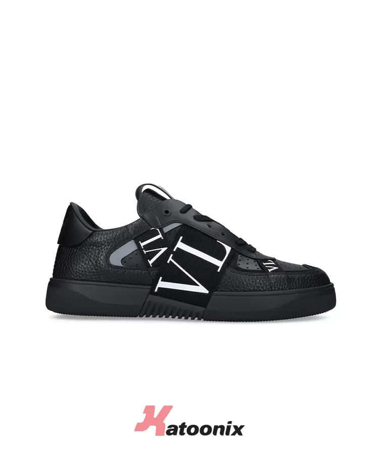 Valentino Vl7N Leather Sneakers Black - ولنتینو وی ال 7 ان مشکی