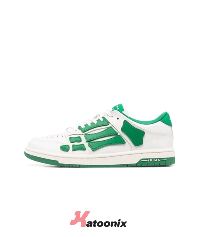 Amiri Skel Top Low White Green - کفش ورزشی امیری اسکلت سفید سبز